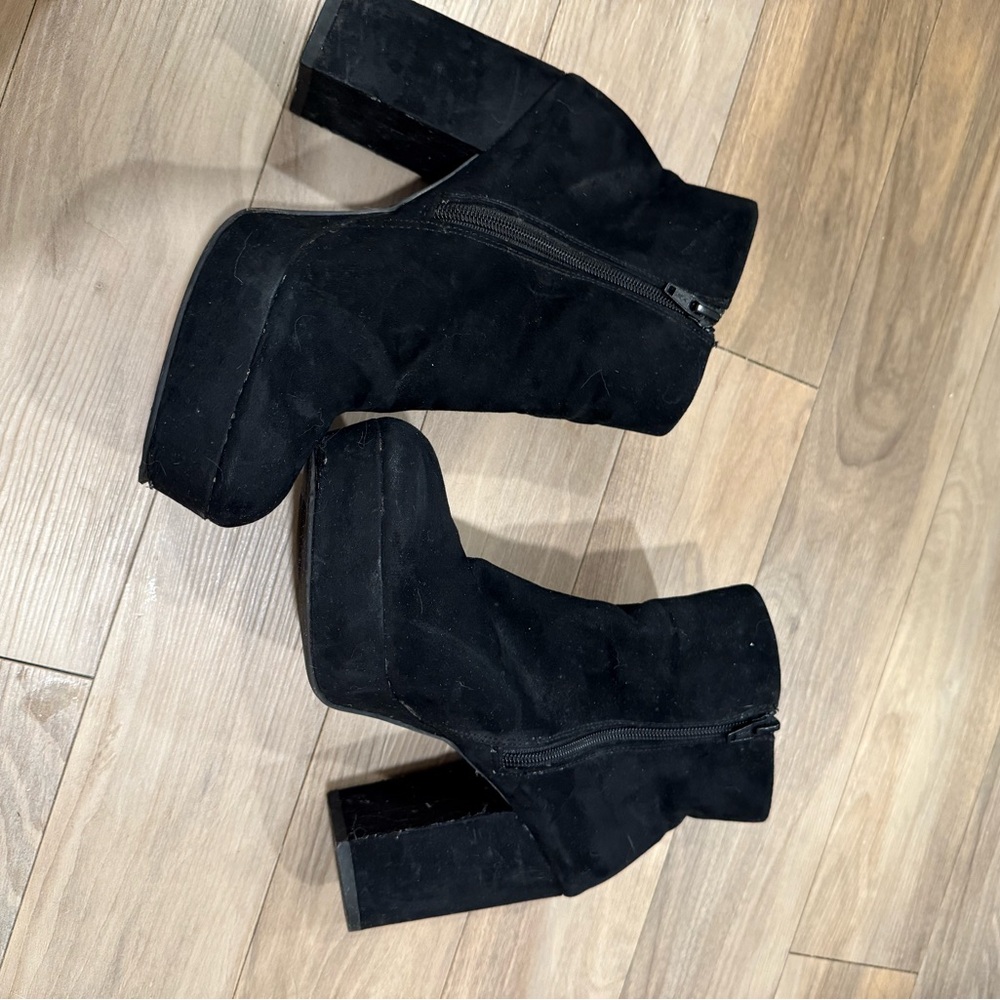 Black Suede Ankle Boots